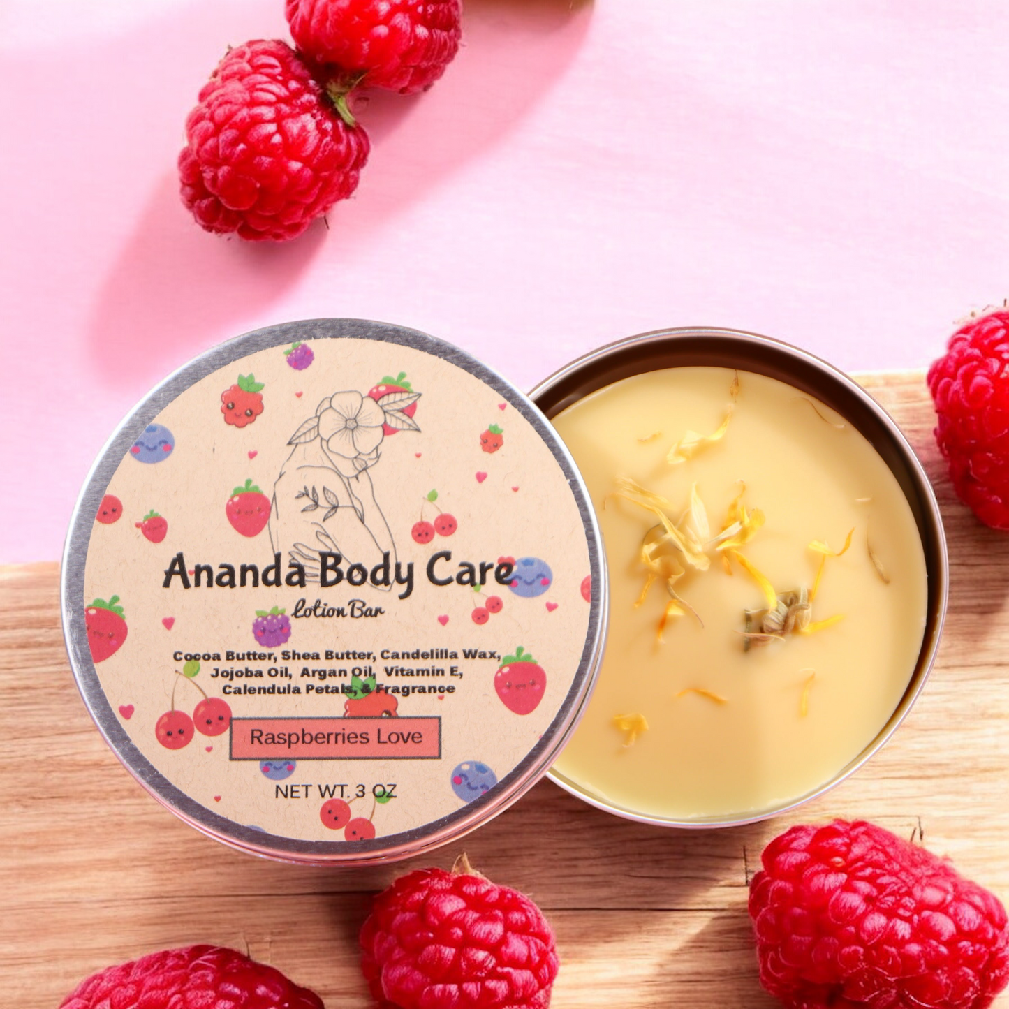 Raspberry Love Lotion Bar