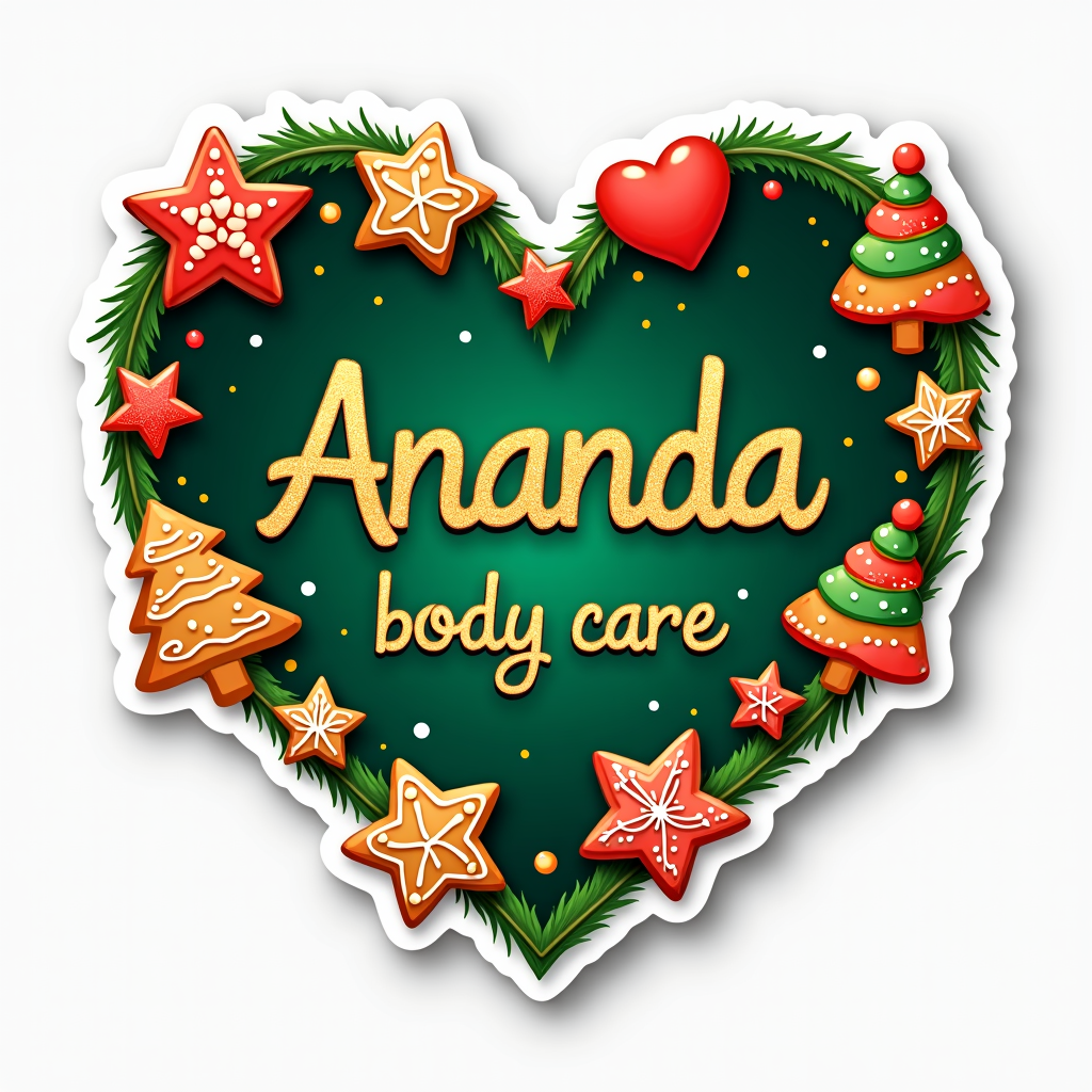 Ananda Heart Winter Sticker